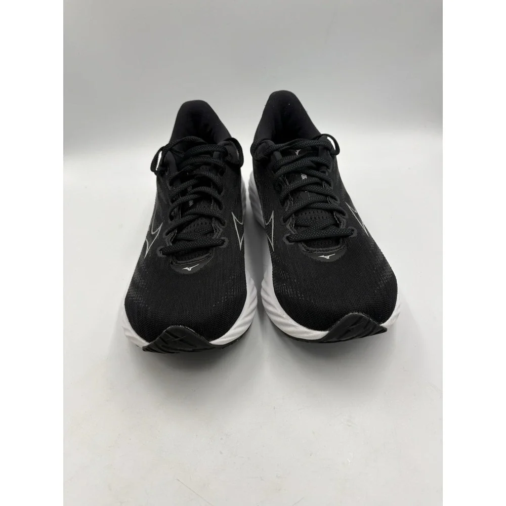 Mizuno Wave Rider 28 Womens Running Shoes Black White Sneaker 9.5